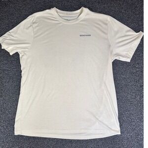 Eddie Bauer Mens‎ XL Cream Mountain Graphic Short Sleeve T-Shirt Tee